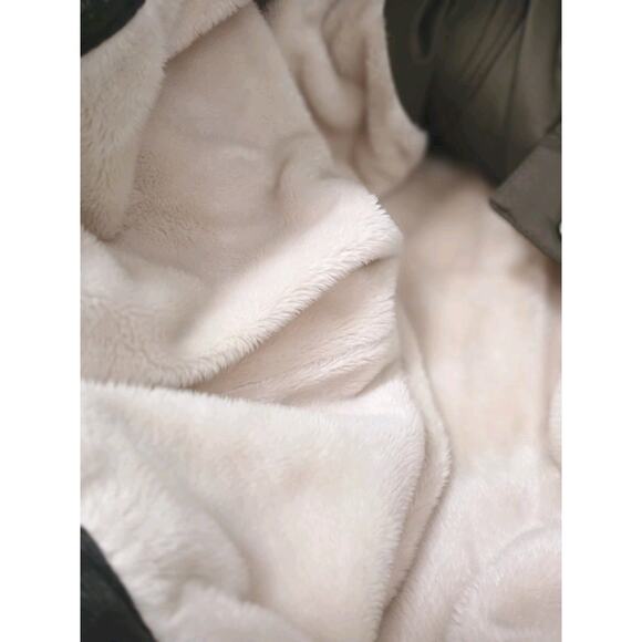 Calvin Klein Duck Down Parka Sz M Brown Puffer jacket Coat Removable Hood $250 - Picture 13 of 16